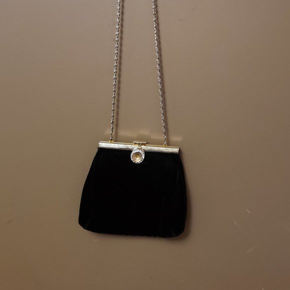 Black Clutch Purse - Pre-Owned - Picture 1 of 7
